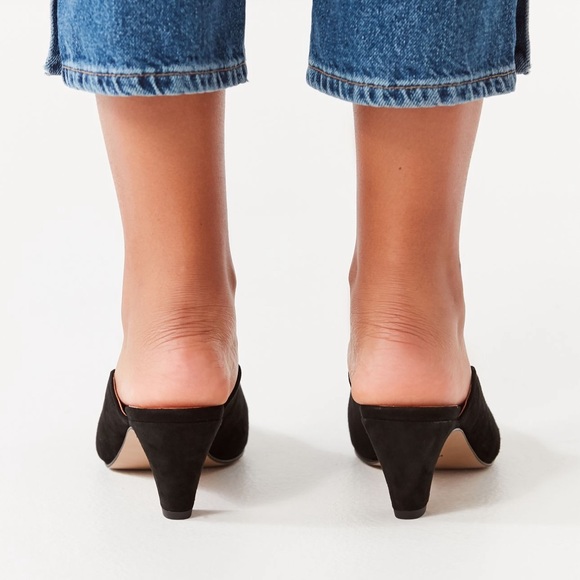 Intentionally Blank Perf Suede Mules - Picture 5 of 7